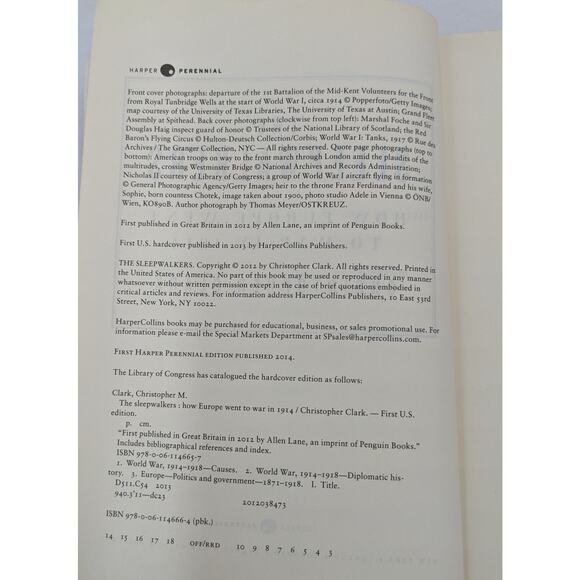 The Sleepwalkers How Europe Went To War In 1914 Christopher Clark WWI History - Picture 9 of 16